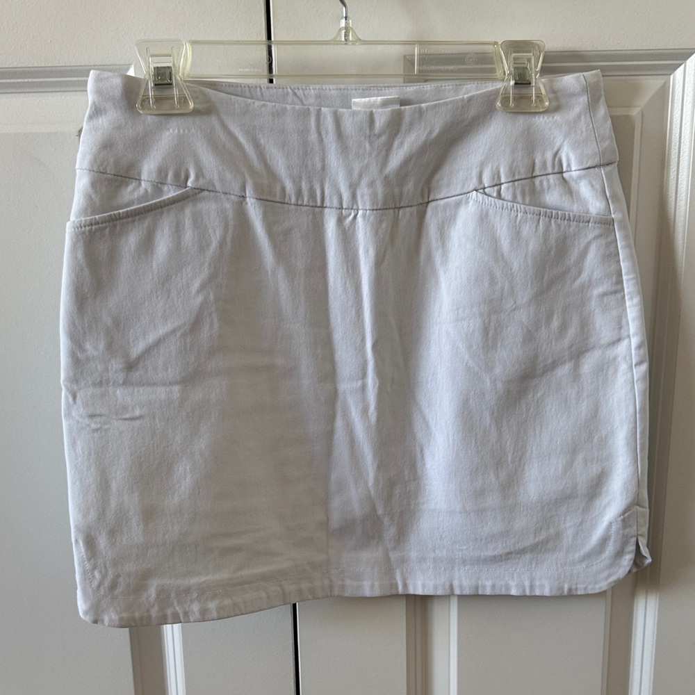 Tribal White Skort